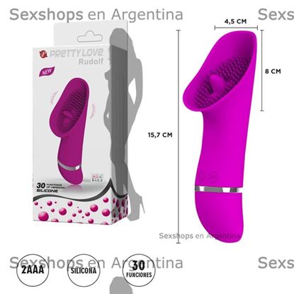 30 functions of vibration, 2 AAA batteries, silicone 